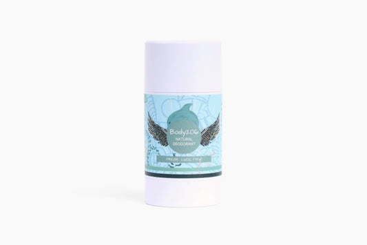 Lavender scent deodorant with white background
